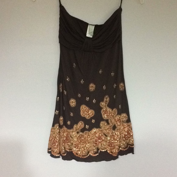 Judy Jr. Tops - Boho Glitter Tube Top